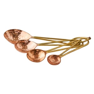 Durable Copper <b>Measuring</b> <b>Spoons</b> Set with Ring for Easy Storage Home Kitchen Hotel and Restaurant Use for Home Decor - Product Image 3