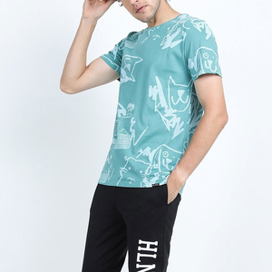 เสื้อยืดซับลิเมชั่น โพลีเอสเตอร์/คอตตอน ผ้าถัก ระบายอากาศได้ดี ยั่งยืน ทนทาน สไตล์ลำลอง โลโก้สั่งทำได้ แขนสั้น - Product Image 1