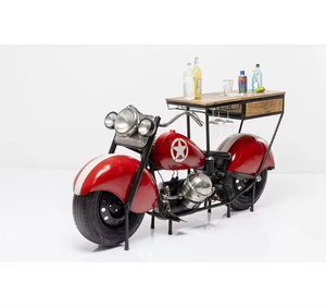 Massive Industrial Design Bar <b>Table</b> with Pour Station Water Resistant Iron & Wood Construction for Outdoor Backyard <b>Party</b> Decor - Product Image 1