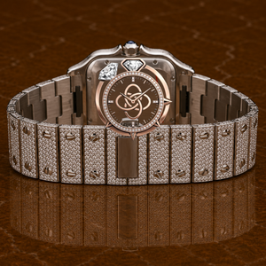 Reloj de Lujo para Hombre con Diamantes Moissanite, Completamente Adornado con Piedras VVS, Reloj de Pulsera - Product Image 4