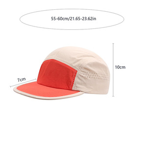 Gorra de Béisbol de 5 Paneles con Bloques de Color, Unisex, Transpirable, Impermeable, de Malla, para Exteriores, Primavera/Verano, Casual, con Visera Plana, Ajustable para Adultos - Product Image 2