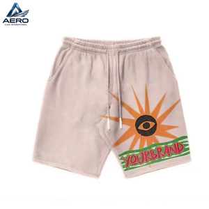 Custom OEM <b>Puff</b> Print Streetwear Short Set Vintage Printed Graphic T Shirt And Matching Shorts Two Piece Sets - Product Image 6