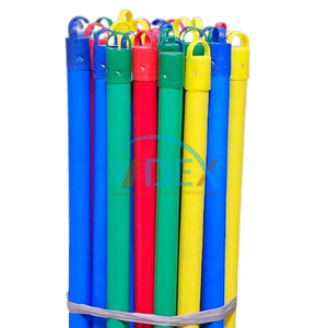 Long manche de balai en bois d'eucalyptus avec revêtement en PVC coloré - Product Image 6