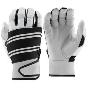 Guantes Profesionales de Béisbol para Batalla, Color Blanco y Negro, Hechos de Cuero, Cómodos y con Protección para las Manos, con Servicio OEM - Product Image 1