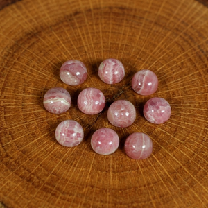 Envío Rápido, 50 Piezas/Lote, Rodocrosita Natural, Cabujón Ovalado de 5mm, Tamaños Calibrados, Gemas Sueltas de Calidad Elegante, Color Rosa, Parte Posterior Plana - Product Image 3