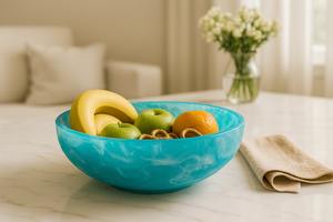 ชามเรซิ่นอีพ็อกซี่งานศิลป์สำหรับตกแต่งบ้านอย่างสร้างสรรค์ เพิ่มความสวยงามให้กับภายในด้วยดีไซน์งานฝีมือสีสันสดใส - Product Image 6