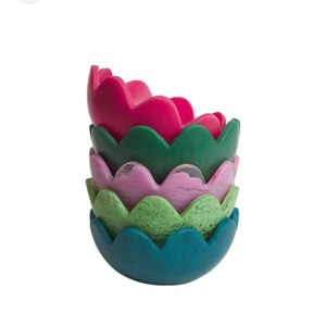 Bol de service moderne de luxe bohème en résine polie à motif tourbillonnant, écologique, sûr pour les aliments, durable, vaisselle, décoration de fête et de maison, soupe - Product Image 3