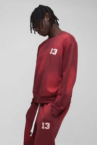 Conjunto Deportivo Corto Vintage Personalizado Ecológico con Cremallera, Chándal con Efecto Ácido, Sudadera con Capucha y Pantalones de Chándal Acampanados de Pierna Recta para Mujer - Product Image 4