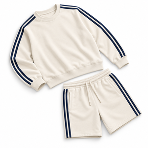 Conjunto de Sudadera y Pantalones Cortos de Verano para Hombre, Ligero, Informal, de Dos Piezas, Estilo Urbano, Sudadera con Capucha y Pantalones Cortos, Ropa de Primera Calidad - Product Image 3