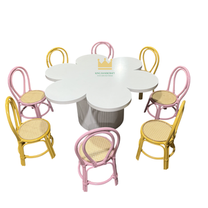 Silla Infantil de Ratán Hecha a Mano de Lujo para Eventos, Fiestas de Cumpleaños, Accesorios de Fotografía Infantil, Muebles Infantiles de Mimbre Natural - Product Image 4