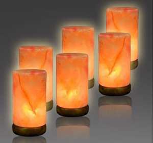 Lámpara de Sal Rosa del Himalaya Natural, Elegante Pieza Decorativa de Cristal, Luz Suave, Portátil, Purificadora de Aire, Hecha a Mano, para Dormitorio u Oficina - Product Image 2