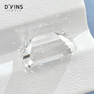 Diamantes Sueltos al por Mayor de D'vins Jewels, Corte Esmeralda de 10.07CT F VVS2 para la Fabricación de Joyas - Product Image 3