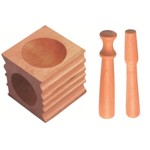 JIPSY Doming Forming Block Wood <b>Set</b> With 4 Grooved Spheres & 2 <b>Punches</b> For Jewelry Making And Metal Embossing Dapping Block - Product Image 6