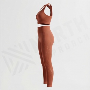 Ensemble de yoga pour femmes, vêtements de fitness, tenue de course, dernière collection, prix de gros, vêtements de sport haut de gamme, vêtements d'exercice, vêtements de sport - Product Image 3
