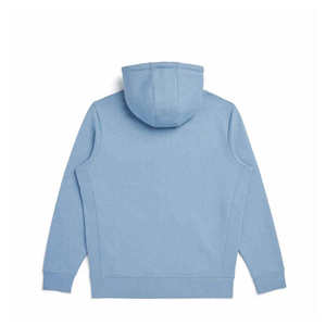 <b>Men's</b> Light Blue Knitted <b>Pullover</b> Hoodie With Front Pocket Casual Style Solid Color Design - Product Image 2