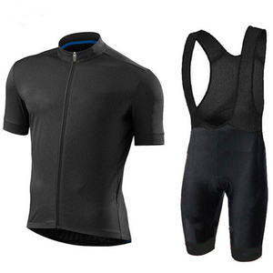 Conjunto de Jersey y Pantalones Cortos de Ciclismo para Hombre, Color Negro, Manga Corta, Diseño Moderno, Traje de Ciclismo de Manga Corta, Cómodo, Talla M - Product Image 3