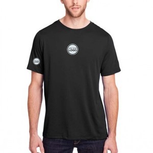 Quick Dry Crew Neck T-Shirt for Men with Bamboo Fiber Superior Color Short Sleeve T Shirts - Product Image 2
