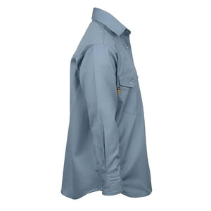 Chemise de travail FR pour homme, modèle UE-FR-10, 100 % coton, respirante, ignifuge, pour mécanicien et soudeur, vente en gros, personnalisable - Product Image 5