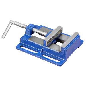 Tornillo de Banco para Taladro Portátil de 4 Pulgadas de Ancho de Mordaza, Base Ranurada, Fácil Instalación, Construcción Duradera de Hierro Fundido para Trabajos en Madera - Product Image 1