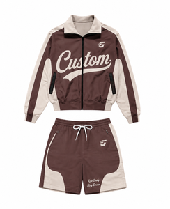 Ensemble veste coupe-vent et pantalon de performance supérieure, fabrication sur mesure pour les collections de mode et de vêtements de sport - Product Image 1