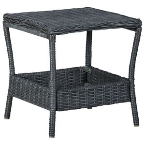 Set Lounge da Giardino Grigio Scuro e Nero - Product Image 3