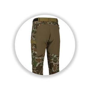 กางเกงล่าสัตว์คุณภาพสูง ระบายอากาศได้ดี กันน้ำ สำหรับกิจกรรมกลางแจ้ง ความยาวปกติ ผ้าแคนวาส วัสดุเบเยอร์ ทนลม ขายส่ง - Product Image 5