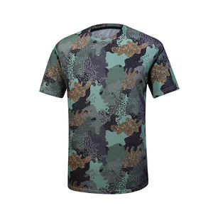 T-shirt homme camouflage en tissu de haute qualité avec logo personnalisé, impression par sublimation, coton/polyester, meilleure qualité, prix bas. - Product Image 1