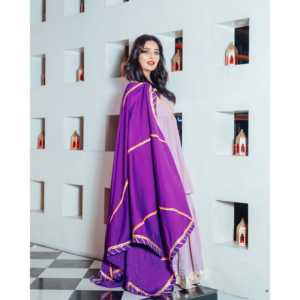 Conjunto de Traje de Gasa Lila Morado para Mujer - Talla XS - Product Image 3