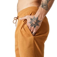 Shorts pour hommes 100 % coton biologique, extensibles dans 4 directions, écologiques, protection UV, séchage rapide, respirants, style urbain, taille mi-haute