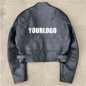 OEM Custom Winter Fashion <b>pilot</b> Shearling Trimmed Bomber Motorcycle Leather <b>Jackets</b> for Men - Product Image 4