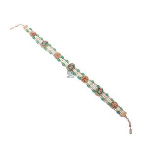 Shristi Antique Designer Sheeshpatti Fine Beaded Necklace - Product Image 4