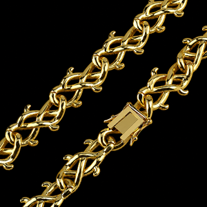 Outstanding Hip Hop Jewelry <b>Man</b> Twisted Thorn Chain Full Iced 925 Sterling <b>Silver</b> Moissanite Diamond Spiny Design <b>Necklace</b> - Product Image 3