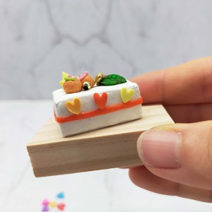 Polymer Clay Heart Slice Miniature Dollhouse <b>Accessories</b> Assorted Colors DIY Craft for ages 14+ - Product Image 3