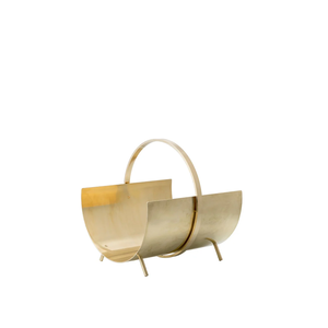 Best Quality Brass Fireplace <b>Logs</b> <b>Holder</b> Round With Handle For Fireplace Use New Arrival Fire Wood <b>Log</b> <b>Holder</b> - Product Image 3