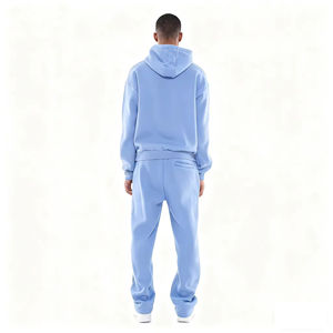 OEM Manufacturer Custom Men Pullover Hoodie Tracksuit Oversized Hoodie <b>Sweatpants</b> <b>Set</b> For Men Unisex Pullover Sweatsuits Vendor - Product Image 2