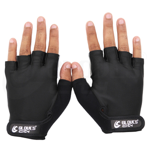Unisex Customized Polyester Gym Half Finger Non-Slip Breathable Lightweight Durable Fitness Gloves Full Palm Design Weight - Product Image 3