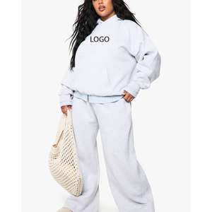 ชุดวอร์มวิ่งออกกำลังกายสำหรับผู้หญิงฤดูหนาว ลายพิมพ์ 3 มิติ ลายนูน เอวสูง ไซส์ใหญ่ ชุด 2 ชิ้น ผ้าฟลีซเทคทรงหลวม สปอร์ตแวร์ - Product Image 1