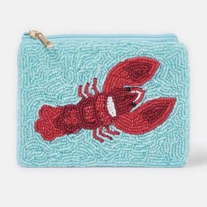 Monedero de moda con diseño de playa y cuentas de semillas personalizadas, con cierre de cremallera - Product Image 5