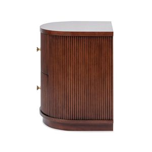 Tavolino Laterale in Legno di Faggio Noce Scuro con 2 Cassetti da 24 Pollici per Comodini, Edizione San Valentino - Product Image 6