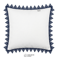 Bordure en dentelle guipure géométrique bleu marine de 10 mm de qualité supérieure, accessoires vestimentaires écologiques de luxe, chaussures, artisanat, décoration, emballage