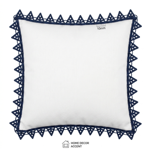 Encaje Guipur Geométrico Azul Marino de 10 mm de Primera Calidad, Borde de Encaje de Lujo Ecológico para Accesorios de Ropa, Calzado, Manualidades, Decoración y Embalaje - Product Image 5
