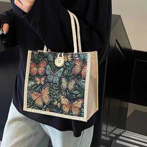 Elegante Bolso de Yute Hecho a Mano para Envolver Regalos - Product Image 1