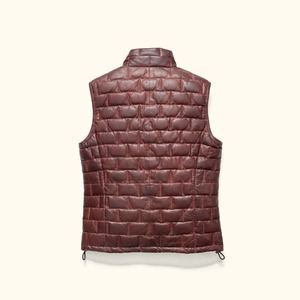 Gilet en duvet léger Teton Leather pour homme – Veste sans manches matelassée légère et isolante pour l'hiver - Product Image 3