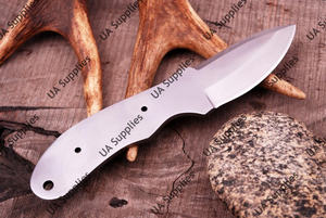 มีดใบคมคมกริบ 1095 เหล็กกล้าคาร์บอนสูง แบบฟูลแทง ขัดเงา สำหรับพกพา EDC ใบมีดทรงดรอปพอยต์ สำหรับตั้งแคมป์  แบบเปล่า  รองรับ OEM/ODM/OEM - Product Image 2