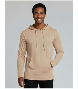 Sweat à capuche homme 2025 personnalisé avec logo, 100 % coton épais, coupe classique, hiver, uni, avec poche, séchage rapide, respirant - Product Image 2