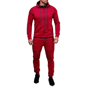 Conjunto Deportivo de Felpa de Algodón de 2 Piezas, Corte Regular, Cómodo, con Bolsillos - Product Image 1