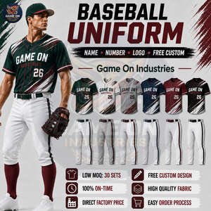 Ensemble Maillot et Pantalon Personnalisés 2026 avec Logo d'Équipe, Tissu Respirant, Confortable, Nouveau Design Unique, Uniforme de Baseball - Product Image 5