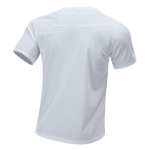 เสื้อกีฬาผู้ชาย 80% โพลีเอสเตอร์ 20% สแปนเด็กซ์ น้ำหนักเบา แห้งเร็ว ระบายอากาศได้ดี เหมาะสำหรับวิ่ง ออกกำลังกาย และเล่นกีฬาในยิม - Product Image 6