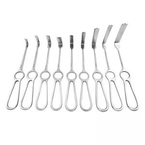SURGINEXA Kocher Langenbeck Ensemble de rétracteurs de plaies 9 pièces 21 cm à pointe arrondie Instruments chirurgicaux Chirurgie orthopédique Professionnel - Product Image 1