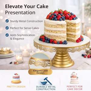 Support à gâteau réutilisable pour servir des desserts, présentoir élégant pour pâtisserie, fête et repas à domicile - Product Image 1